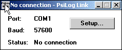 PsiLog Link system menu